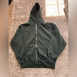 Brandy Melville Green Hoodie Sweater